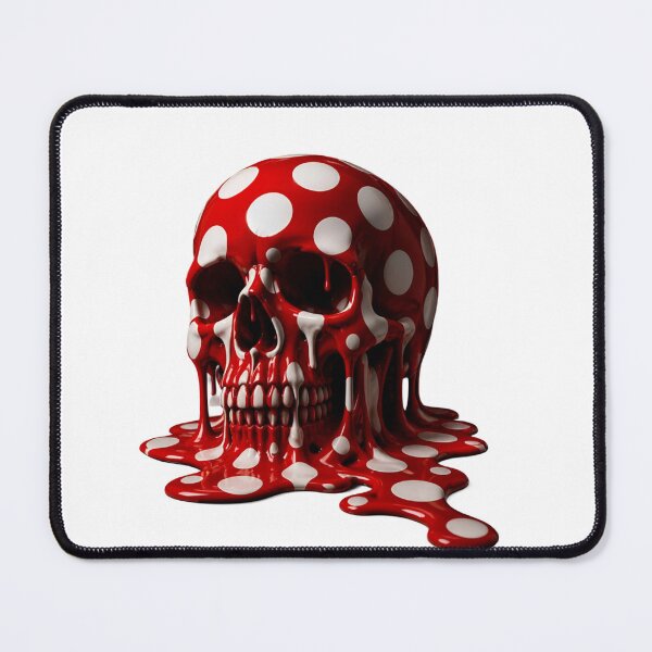 Item preview, Melting Polka Dot Skull Pop Art designed and sold by YourColorsWall.