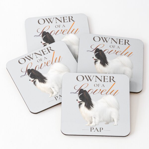 Item preview, Owner of a Lovely Pap – Black and White Papillon Lover designed and sold by PapillonArtStudio.