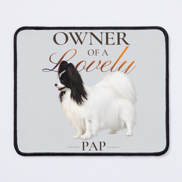 Item preview, Owner of a Lovely Pap – Black and White Papillon Lover designed and sold by PapillonArtStudio.