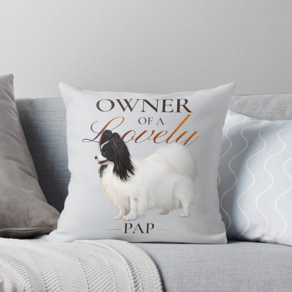 Item preview, Owner of a Lovely Pap – Black and White Papillon Lover designed and sold by PapillonArtStudio.