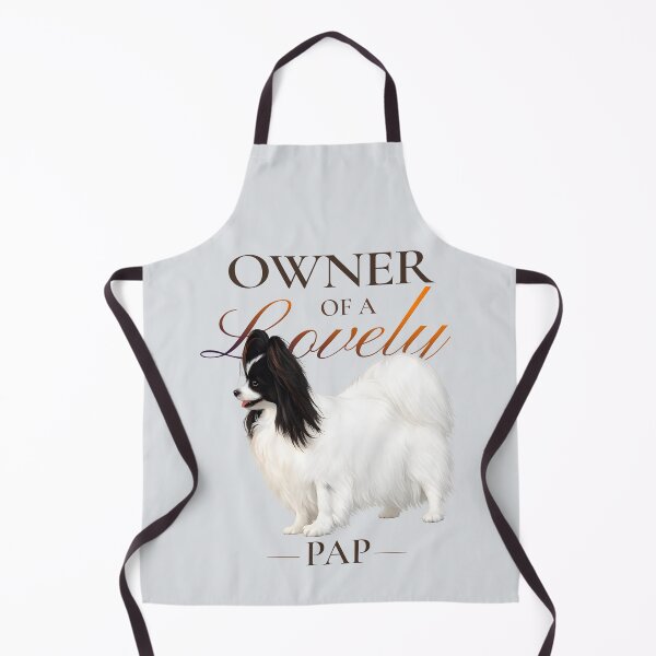 Item preview, Owner of a Lovely Pap – Black and White Papillon Lover designed and sold by PapillonArtStudio.