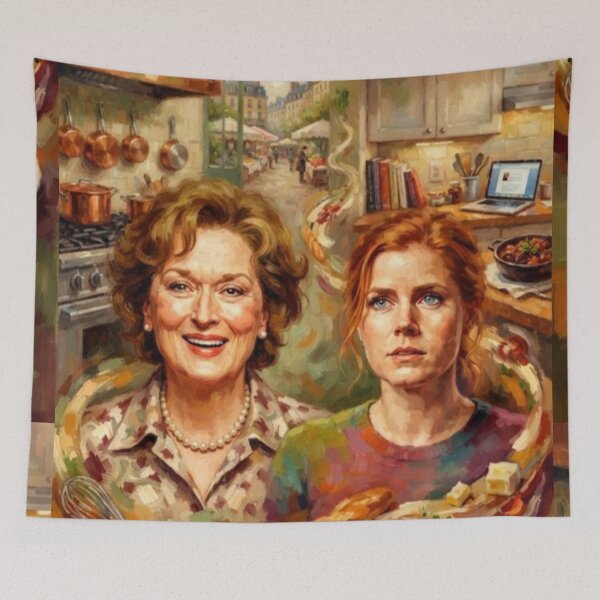 Item preview, Julie & Julia Culinary Drama Fine Art Tribute designed and sold by Art's Diner.