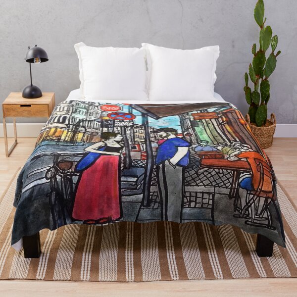 Item preview, A Chance Encounter – Louisenstraße & Rothenburger Straße designed and sold by UMA Urban Sketch.