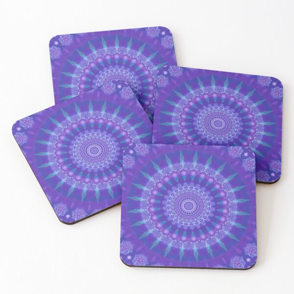 Item preview, Deep Purple Fractal Mandala designed and sold by Kelly Dietrich Mandala & Fractal Art.