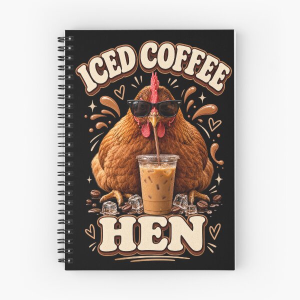 Item preview, Iced Coffee Chicken – Funny Coffee Lover Hen designed and sold by EnchantedOwl.