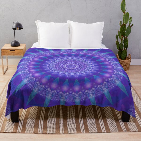 Item preview, Deep Purple Fractal Mandala designed and sold by Kelly Dietrich Mandala & Fractal Art.