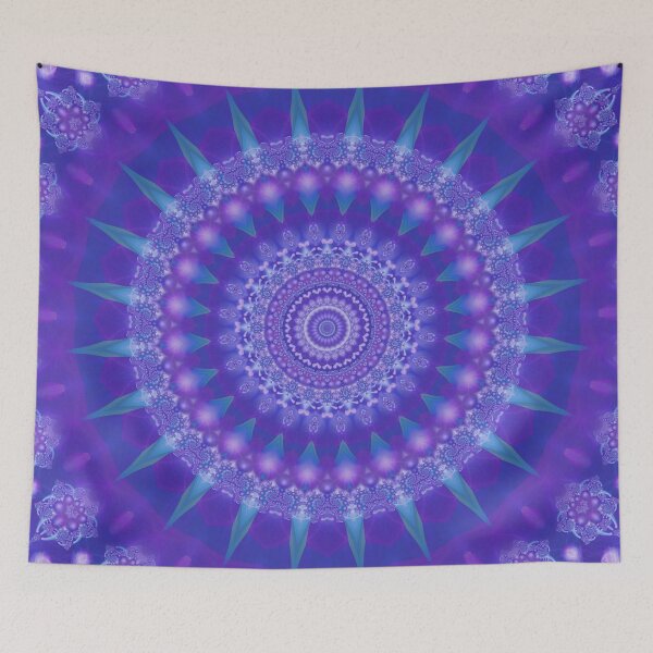 Item preview, Deep Purple Fractal Mandala designed and sold by Kelly Dietrich Mandala & Fractal Art.