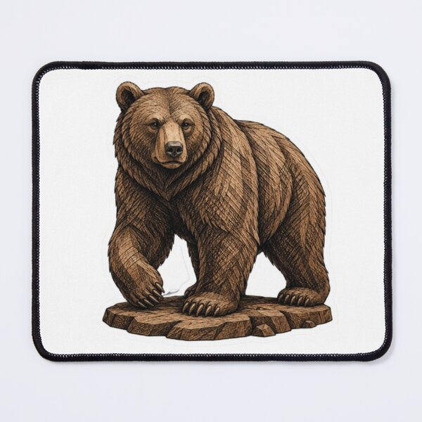 Item preview, Detailed Brown Bear Walking on Rock designed and sold by Snurly.