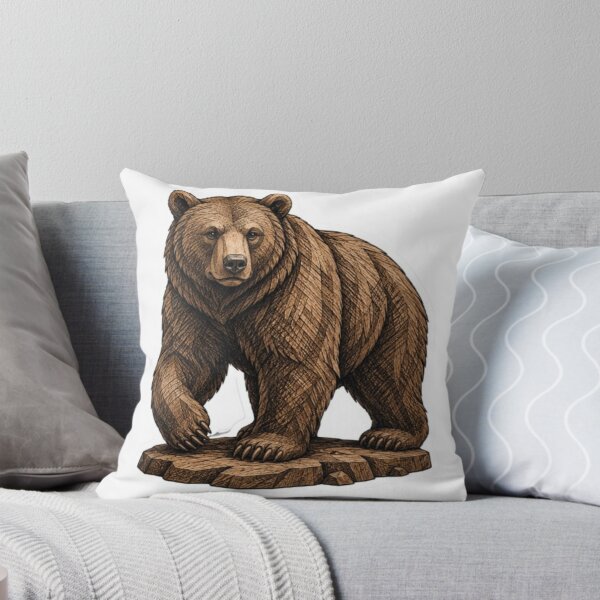 Item preview, Detailed Brown Bear Walking on Rock designed and sold by Snurly.