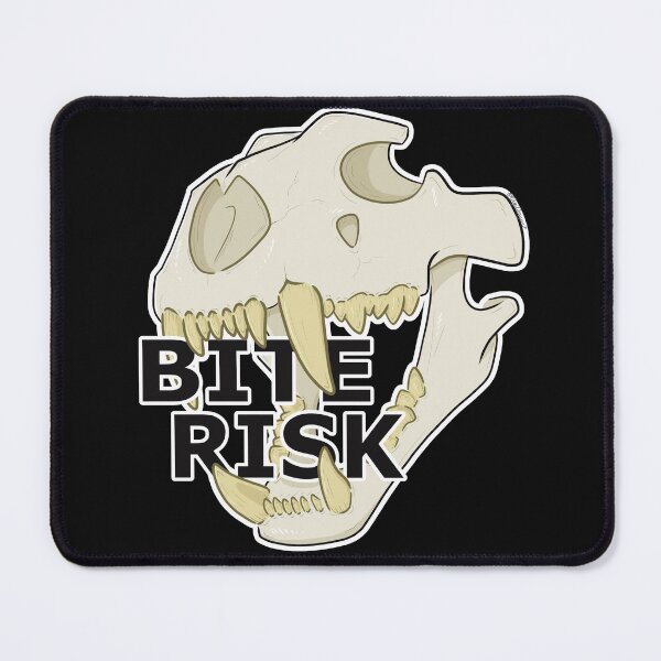 Item preview, "Bite Risk" Skull designed and sold by DigiDragon7.