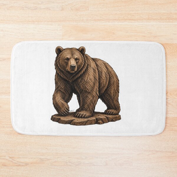 Item preview, Detailed Brown Bear Walking on Rock designed and sold by Snurly.