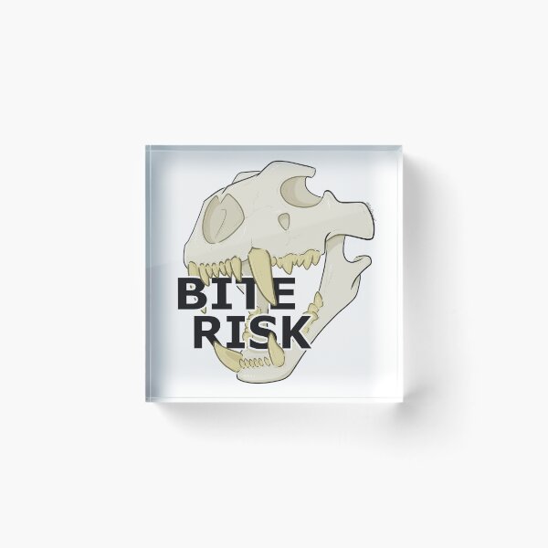 Item preview, "Bite Risk" Skull designed and sold by DigiDragon7.
