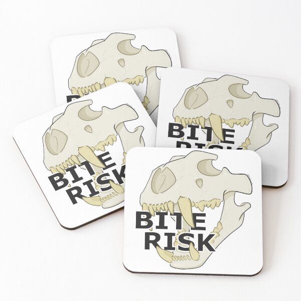 Item preview, "Bite Risk" Skull designed and sold by DigiDragon7.
