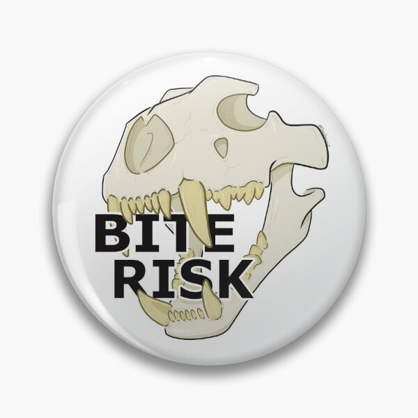 Item preview, "Bite Risk" Skull designed and sold by DigiDragon7.