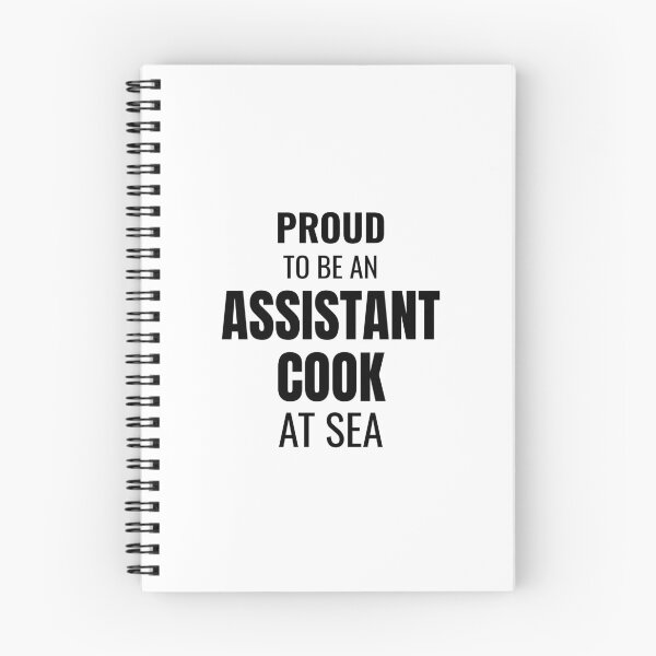 Item preview, Proud to be a Assistant Cook at Sea (Black) designed and sold by ShipCrewNation.