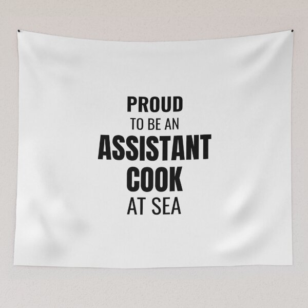 Item preview, Proud to be a Assistant Cook at Sea (Black) designed and sold by ShipCrewNation.