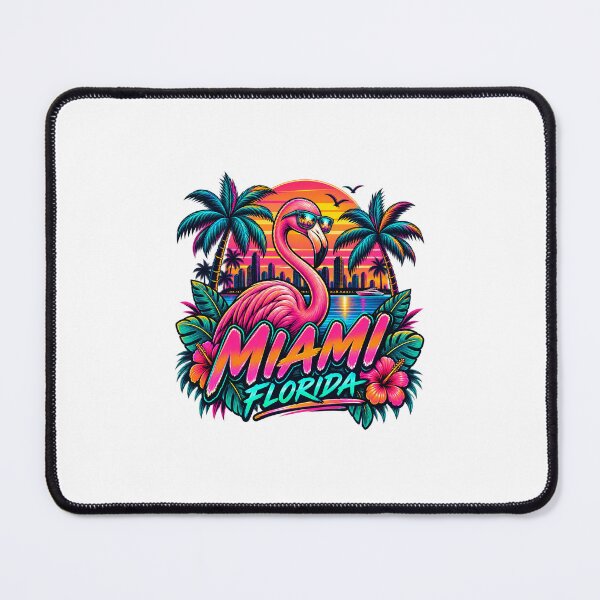 Item preview, Miami Florida Neon Flamingo Sunset designed and sold by donndostudio.