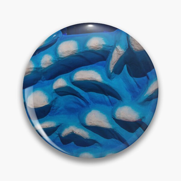 Item preview, Abstract Blue Sculptural Relief With Red Accent, Textured Wave Pattern and Organic Shapes designed and sold by Nmallia.