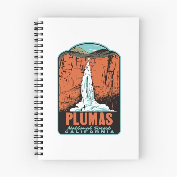 Item preview, Feather Falls Plumas National Forest Retro Travel Poster designed and sold by HalpinDesign.