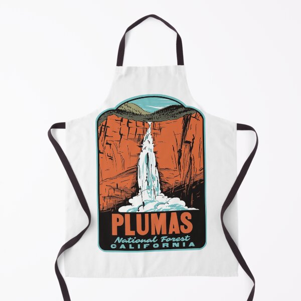 Item preview, Feather Falls Plumas National Forest Retro Travel Poster designed and sold by HalpinDesign.