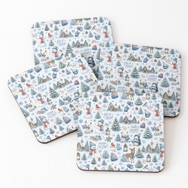 Item preview, Watercolor Winter Wonderland designed and sold by Military Insignia Products.