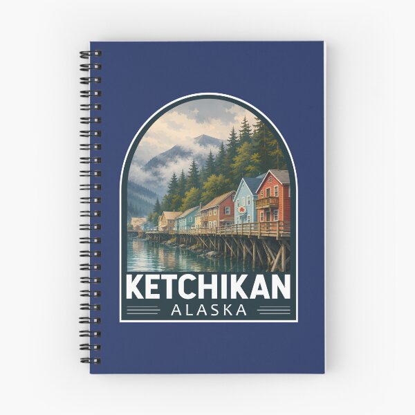 Item preview, Ketchikan Alaska Travel Art Emblem designed and sold by KrisSidDesigns.