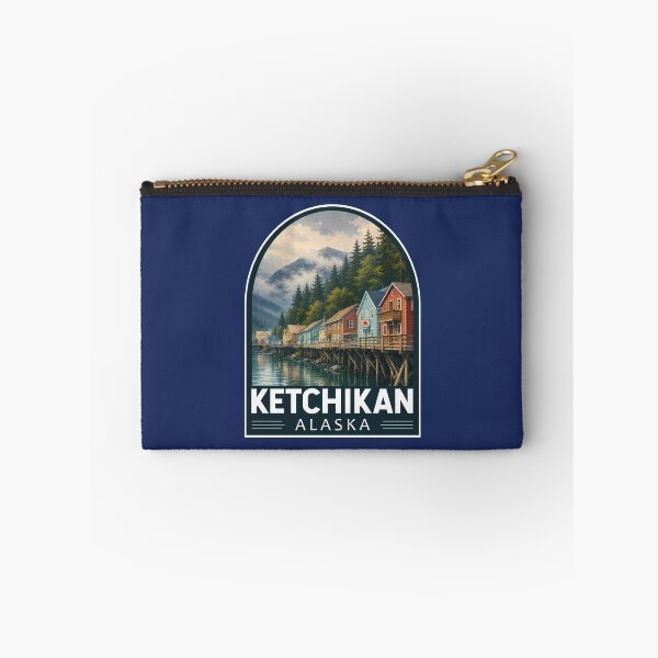 Item preview, Ketchikan Alaska Travel Art Emblem designed and sold by KrisSidDesigns.