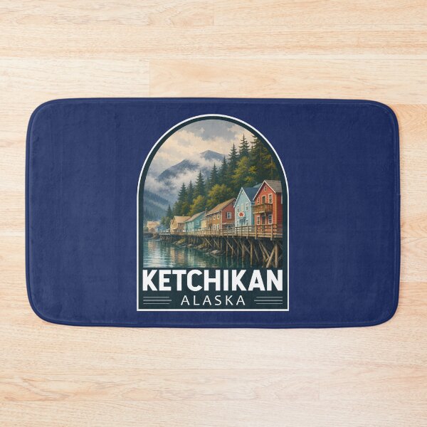 Item preview, Ketchikan Alaska Travel Art Emblem designed and sold by KrisSidDesigns.