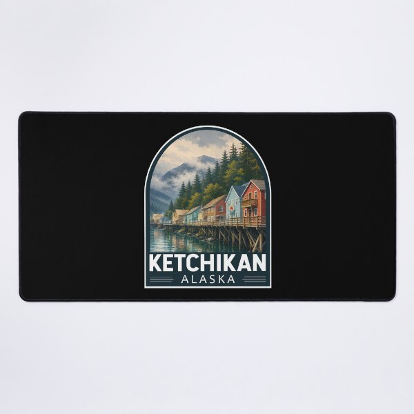 Item preview, Ketchikan Alaska Travel Art Emblem designed and sold by KrisSidDesigns.