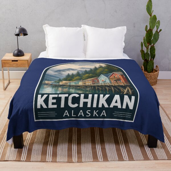 Item preview, Ketchikan Alaska Travel Art Emblem designed and sold by KrisSidDesigns.