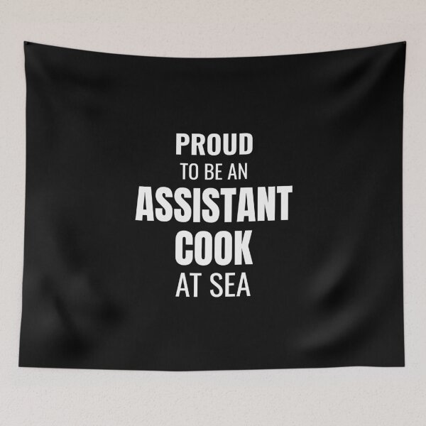 Item preview, Proud to be a Assistant Cook at Sea (White) designed and sold by ShipCrewNation.