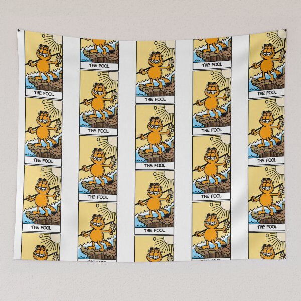 Item preview, The Fool Tarot Card But It'S Garfield designed and sold by Nova-hLeivghky.