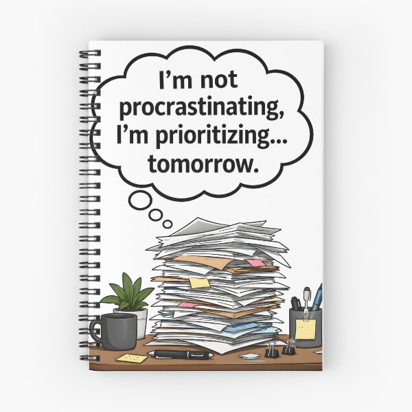 Item preview, I Am Not Procrastinating I Am Prioritizing Tomorrow designed and sold by PixelCraftByAnmol.