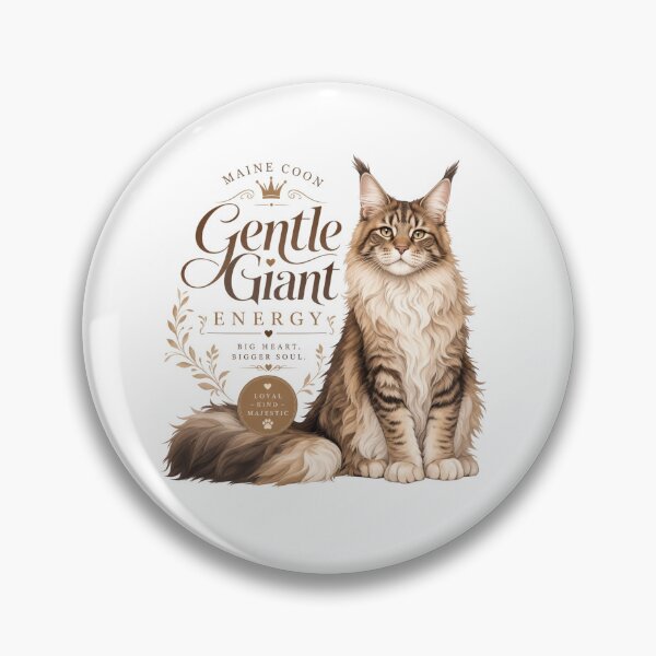 Item preview, Gentle Giant Energy Maine Coon Cat Dad Kawaii T-Shirt designed and sold by Ashley critters.