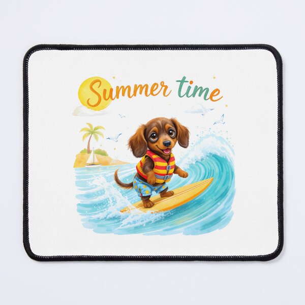 Item preview, Cute Dachshund Summer Time designed and sold by Kedspicedesign.