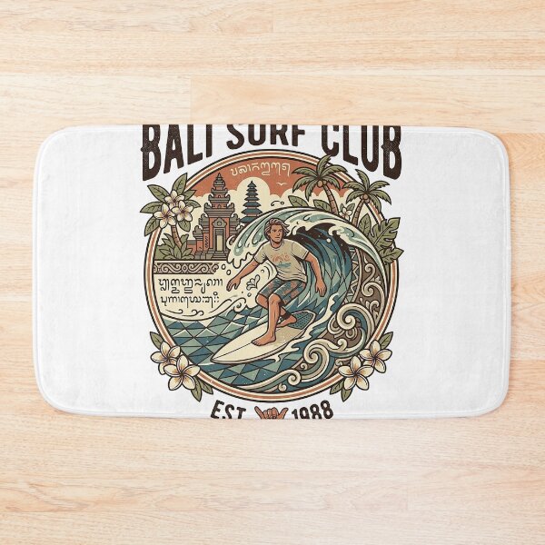 Item preview, Vintage Bali Surf Club Tropical Retro Surfer designed and sold by cannsuh.