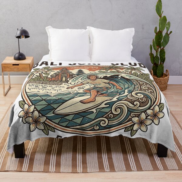 Item preview, Vintage Bali Surf Club Tropical Retro Surfer designed and sold by cannsuh.