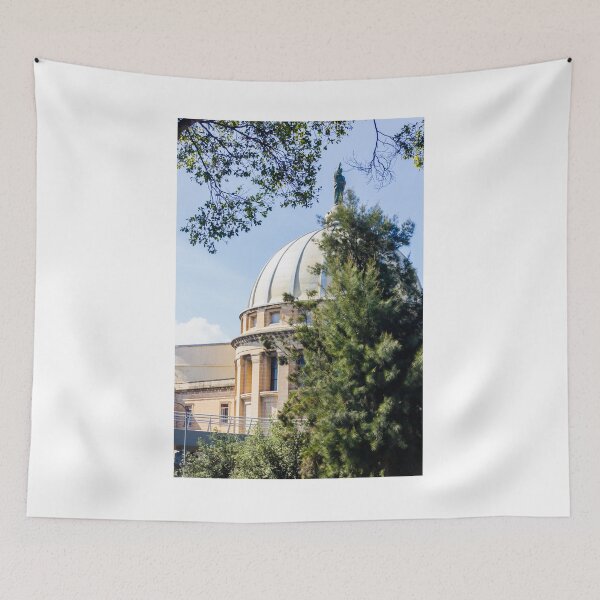 Item preview, Historic Domed Building With Statue Above Surrounded by Trees and Sunny Blue Sky designed and sold by Nmallia.