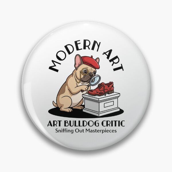 Item preview, French Bulldog Art Critic Inspecting Chewed Shoe Modern Art designed and sold by Rare By Hero.