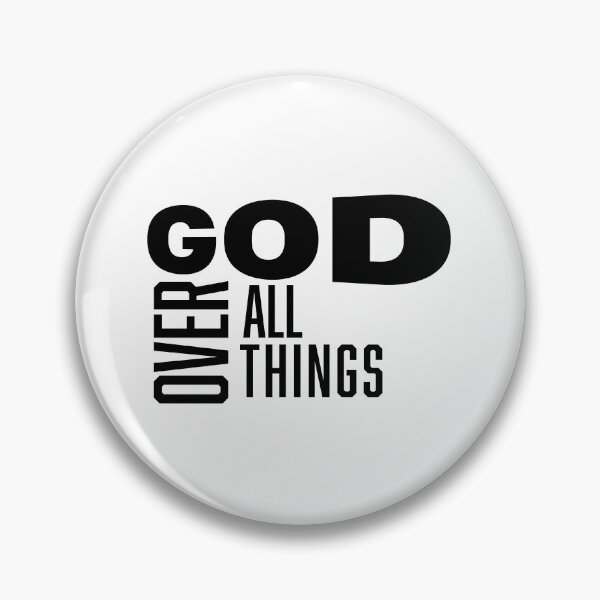 Item preview, God Over All Things – Christian Faith Typography T-Shirt Design designed and sold by CrossCrafted.