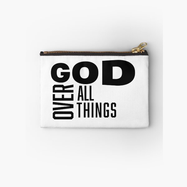 Item preview, God Over All Things – Christian Faith Typography T-Shirt Design designed and sold by CrossCrafted.