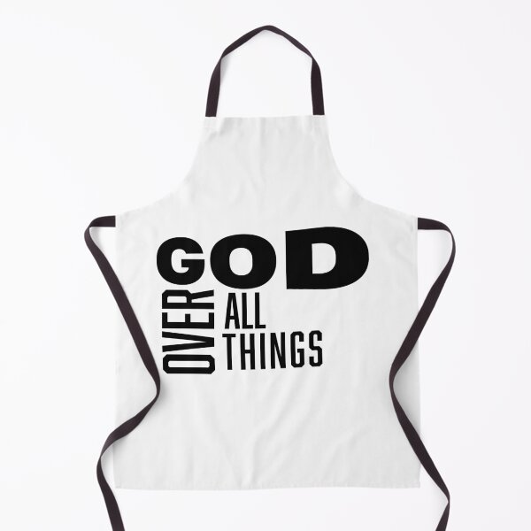 Item preview, God Over All Things – Christian Faith Typography T-Shirt Design designed and sold by CrossCrafted.