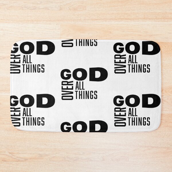 Item preview, God Over All Things – Christian Faith Typography T-Shirt Design designed and sold by CrossCrafted.