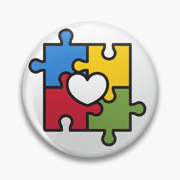 Item preview, Autism Puzzle Piece Heart Illustration Design designed and sold by SparksCo2025.