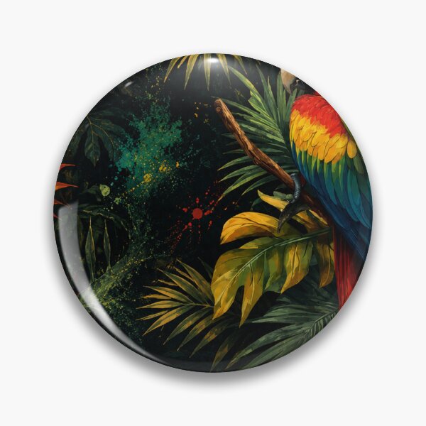 Item preview, Tropical Scarlet Macaw Paradise designed and sold by Fei Long Design Hub.