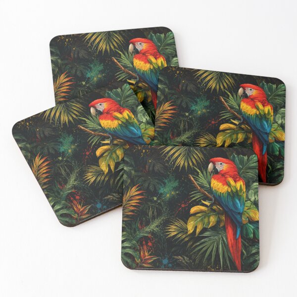 Item preview, Tropical Scarlet Macaw Paradise designed and sold by Fei Long Design Hub.