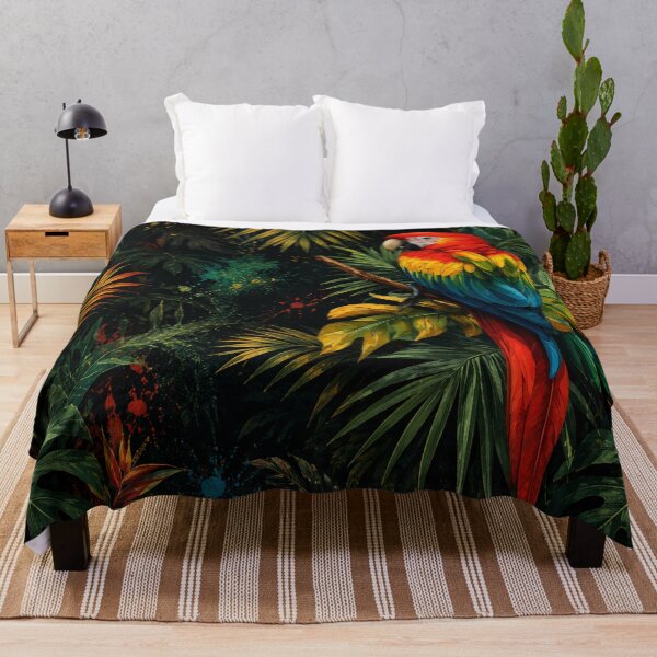 Item preview, Tropical Scarlet Macaw Paradise designed and sold by Fei Long Design Hub.