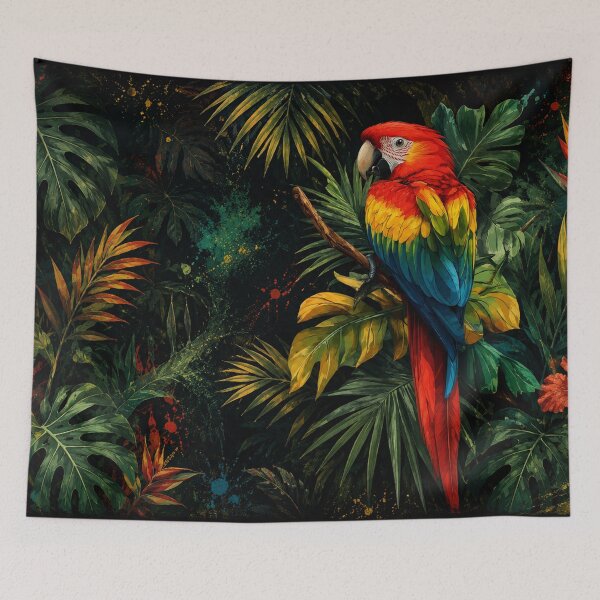 Item preview, Tropical Scarlet Macaw Paradise designed and sold by Fei Long Design Hub.
