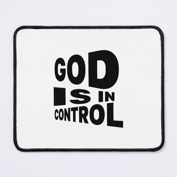 Item preview, God Is In Control – Christian Faith Typography T-Shirt Design designed and sold by CrossCrafted.