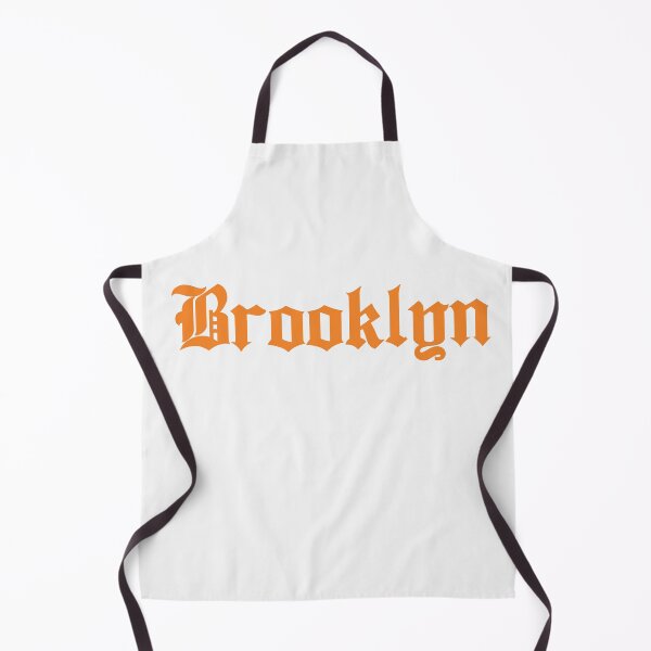 Item preview, Brooklyn in orange gothic text designed and sold by Hoods and Boros.